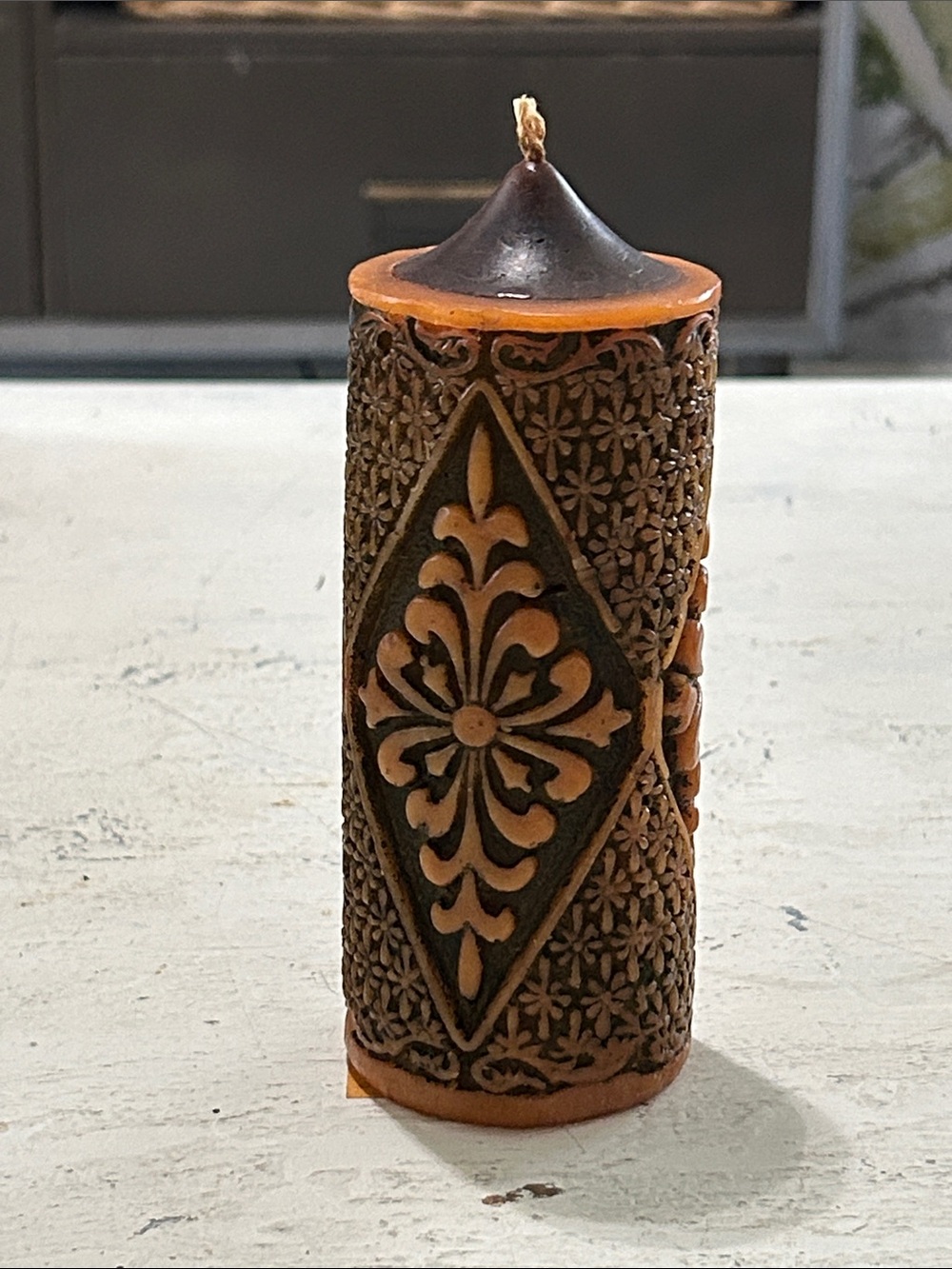 Vintage Decorative Pillar Candle